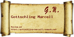 Gottschling Marcell névjegykártya